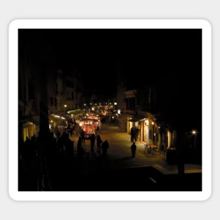 Venice city photography shopping during night Sticker